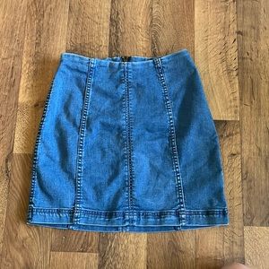 Free people jean skirt